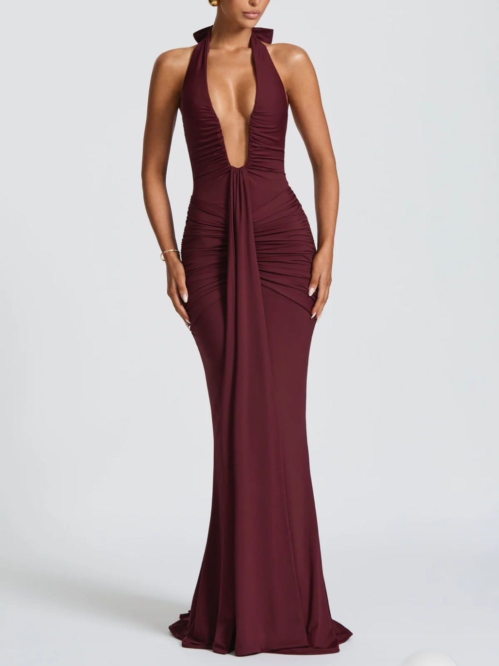 Rosetta Maxi Dress - Cherry Lacquer Babyboo Fashion